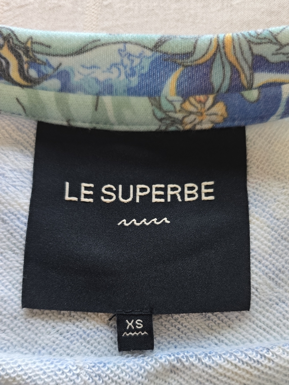 Le Superbe Hula House Party Top in Royal Hawaiian Blue Women's Size XS - Picture 5 of 12